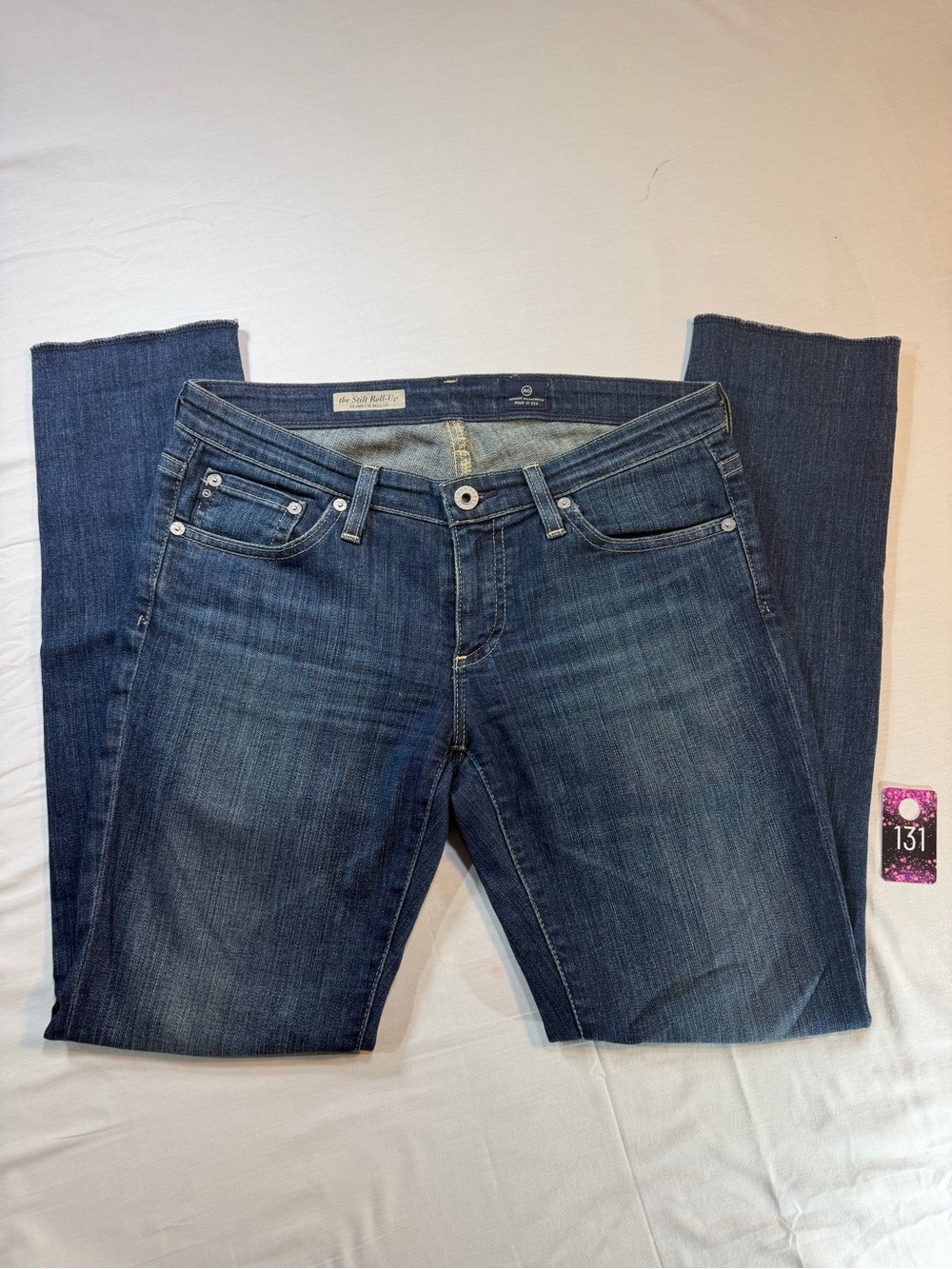Ag Adriano Goldschmied Cigarette Roll-up Jeans